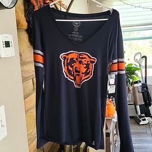 Vintage Look Woman’s Chicago Bears NFL Long Sleeve T-Shirt size LG